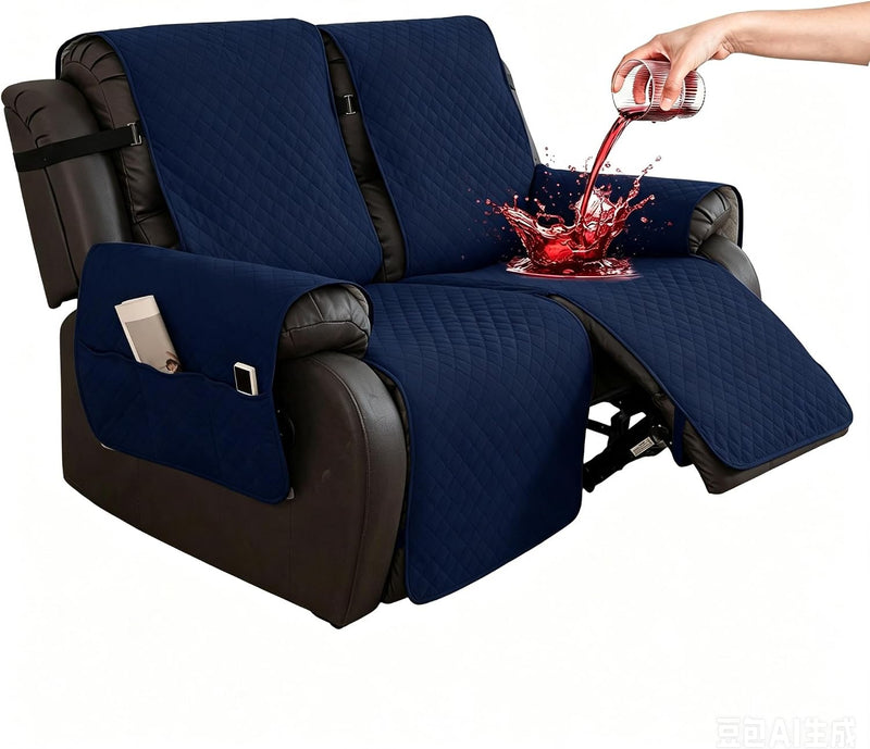 Waterproof Recliner Chair Cover Non-Slip Covers with Side