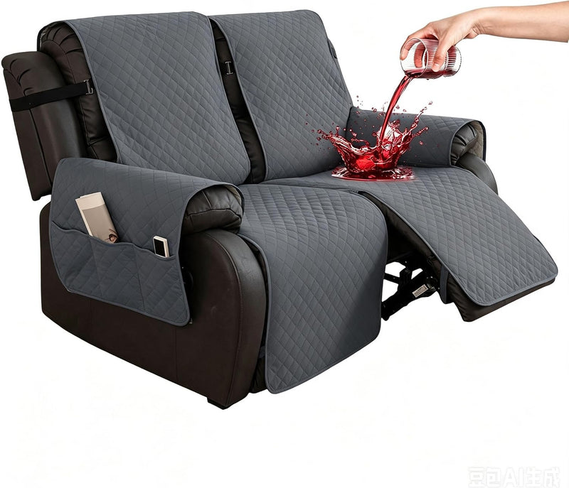 Waterproof Recliner Chair Cover Non-Slip Covers with Side