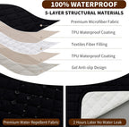 Waterproof Recliner Chair Cover Non-Slip Covers with Side