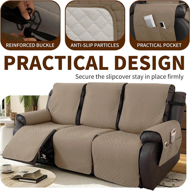 Waterproof Recliner Chair Cover Non-Slip Covers with Side