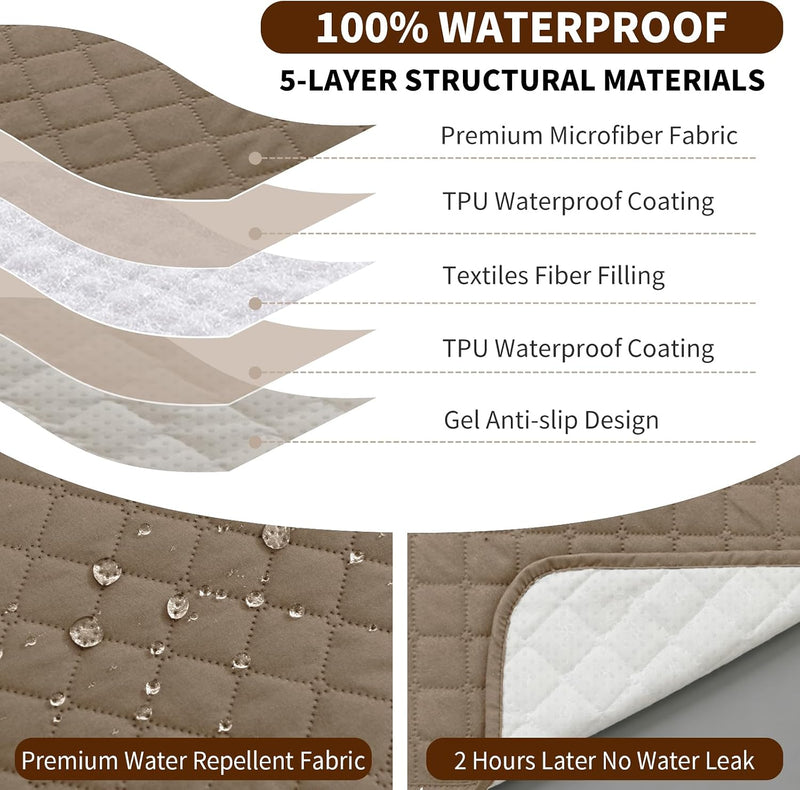 Waterproof Recliner Chair Cover Non-Slip Covers with Side