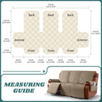 Waterproof Recliner Couch Covers 1-Piece Sofa