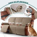 Waterproof Recliner Couch Covers 1-Piece Sofa
