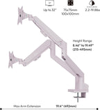 Wave Dual Monitor Arm Stand Desk Mount