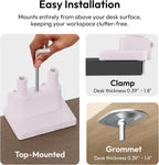 Wave Dual Monitor Arm Stand Desk Mount