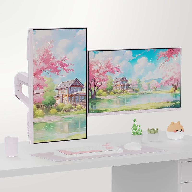 Wave Dual Monitor Arm Stand Desk Mount