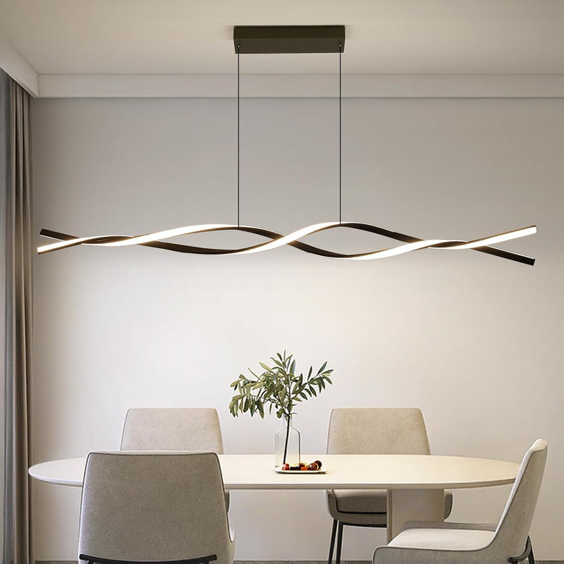 Wave Pendant Light 10%-100% Dimmable Remote Control