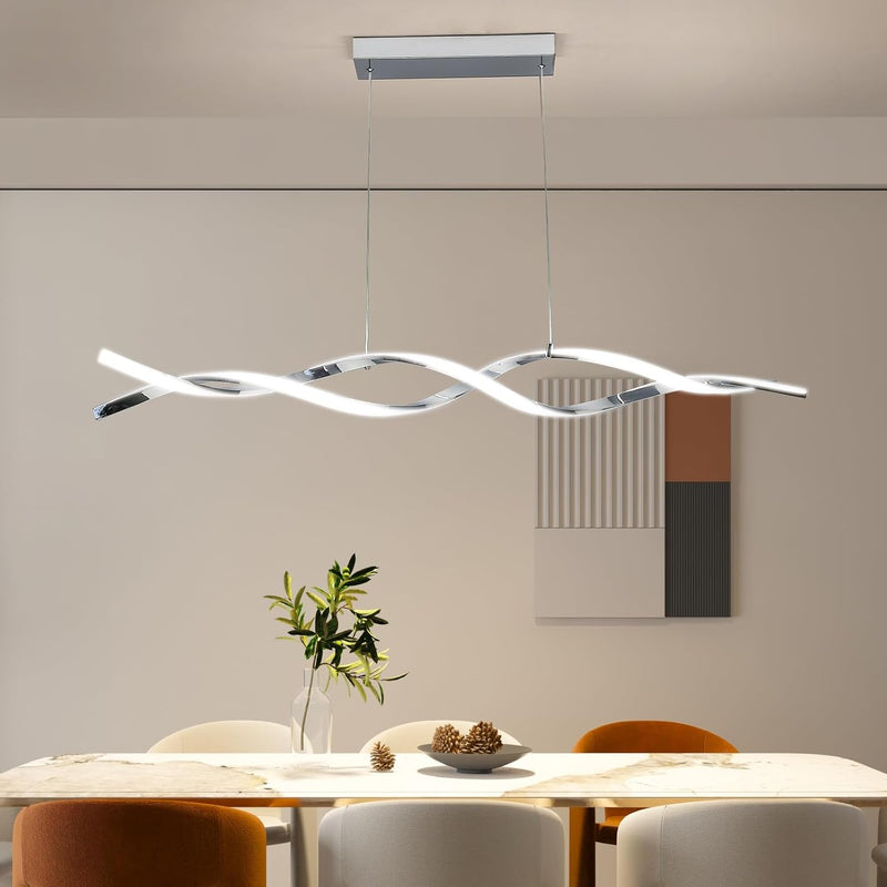 Wave Pendant Light 10%-100% Dimmable Remote Control