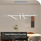 Wave Pendant Light 10%-100% Dimmable Remote Control