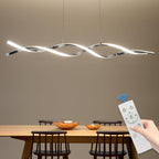 Wave Pendant Light 10%-100% Dimmable Remote Control