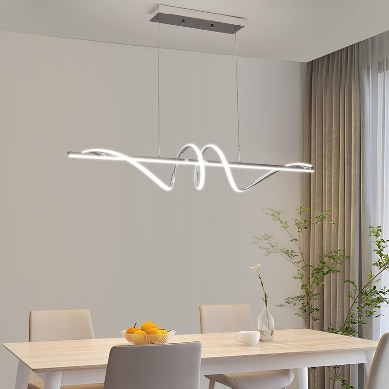 Wave Pendant Light 10%-100% Dimmable Remote Control