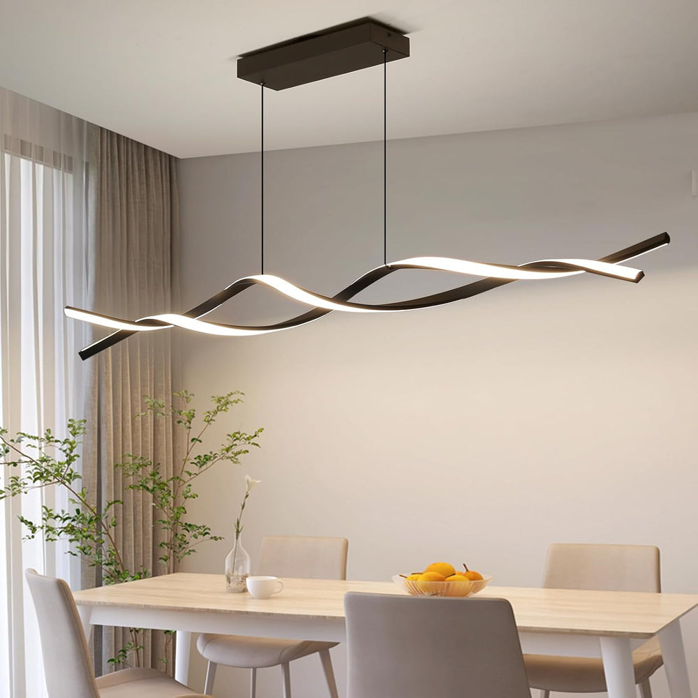 Wave Pendant Light 10%-100% Dimmable Remote Control