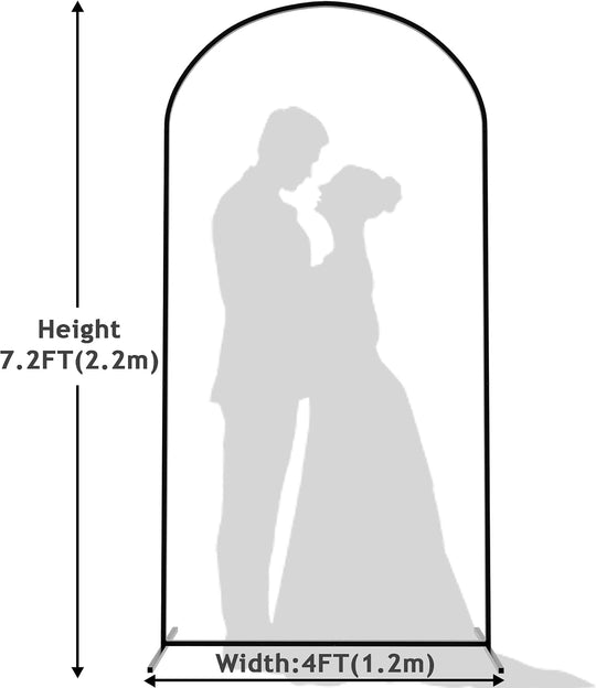 Wedding Arch Stand 6FT 5FT 4FT Metal (Set of 3)