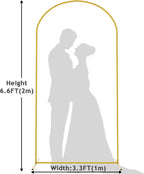 Wedding Arch Backdrop Stand 6FT 5FT 4FT Metal (Set of 3)