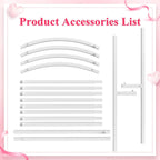 Wedding Arch Backdrop Stand 6FT 5FT 4FT Metal (Set of 3)