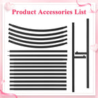 Wedding Arch Backdrop Stand 6FT 5FT 4FT Metal (Set of 3)