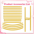 Wedding Arch Backdrop Stand 6FT 5FT 4FT Metal (Set of 3)