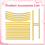 Wedding Arch Backdrop Stand 6FT 5FT 4FT Metal (Set of 3)