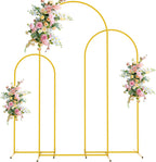 Wedding Arch Backdrop Stand 6FT 5FT 4FT Metal (Set of 3)