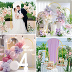 Wedding Arch Backdrop Stand 6FT 5FT 4FT Metal (Set of 3)