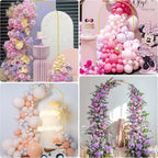 Wedding Arch Backdrop Stand 6FT 5FT 4FT Metal (Set of 3)