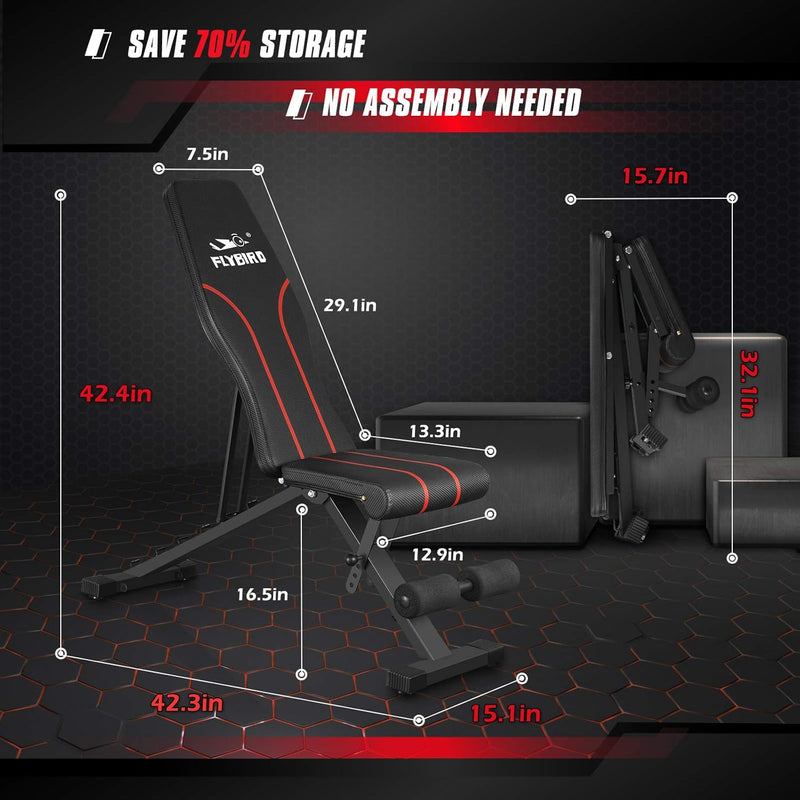 Weight Bench 300KG Capacity