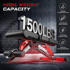 Weight Bench Adjustable Workout for Home 1500lbs Capacity