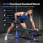 Weight Bench Foldable for Home Gym 72 108