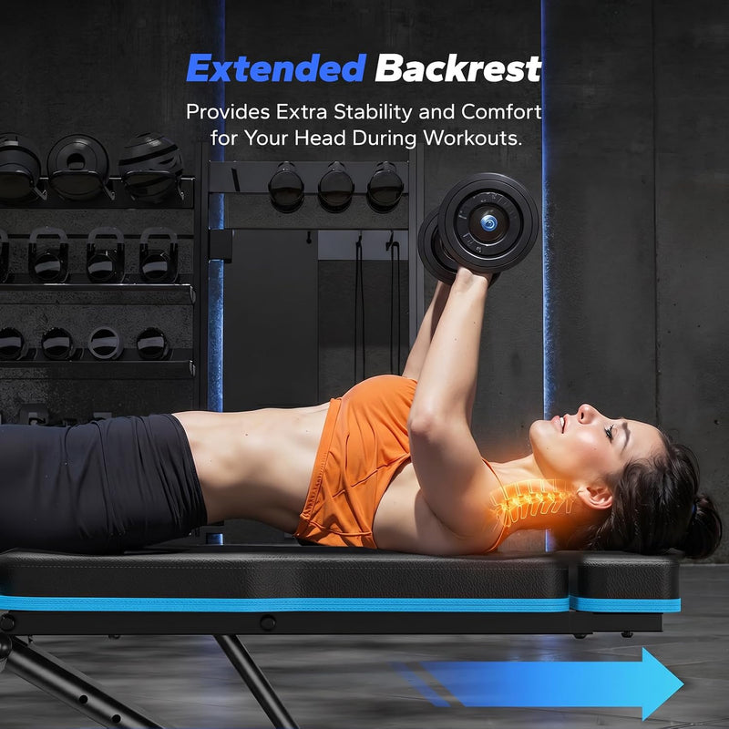 Weight Bench Foldable for Home Gym 72 108