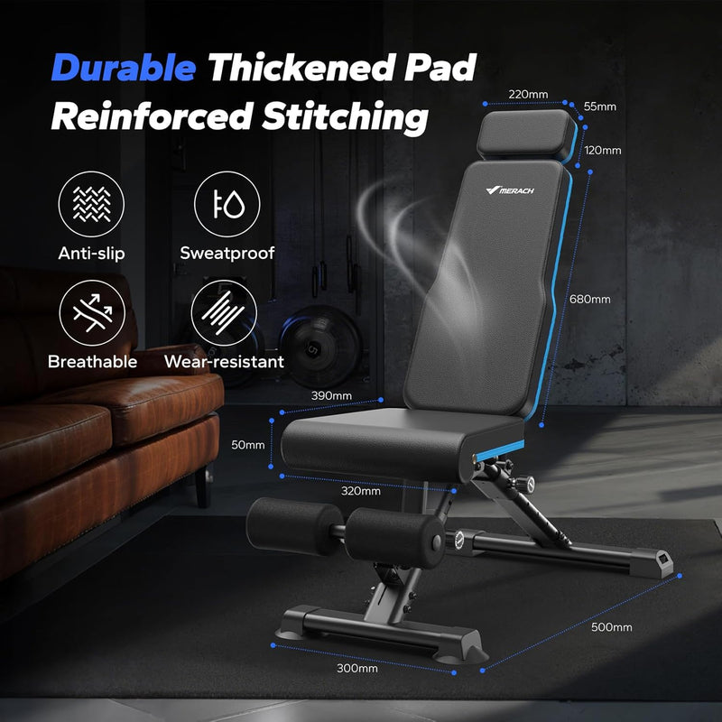 Weight Bench Foldable for Home Gym 72 108
