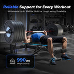 Weight Bench Foldable for Home Gym 72 108