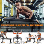Weight Bench Folding Workout with Carrying Handle Flat