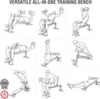 Weight Bench Multifunctional Foldable Flat Sit-Up 18-Way
