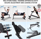 Weight Bench Multifunctional Foldable Flat Sit-Up 18-Way