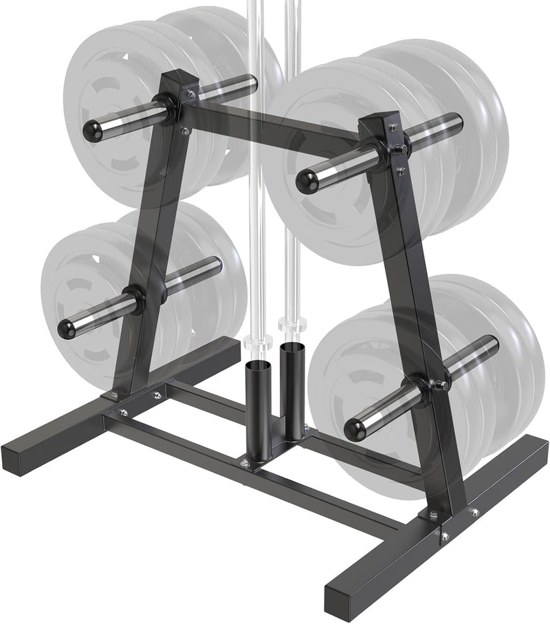 Weight Plate Tree Rack with 8 Pegs 2