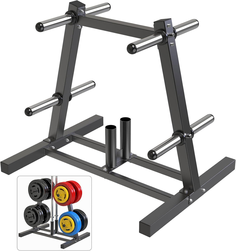 Weight Plate Tree Rack with 8 Pegs 2