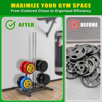 Weight Plate Tree Rack with 8 Pegs 2