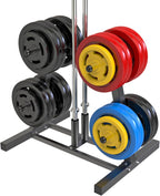 Weight Plate Tree Rack with 8 Pegs 2