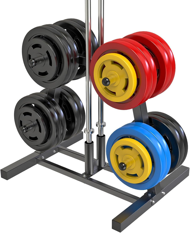 Weight Plate Tree Rack with 8 Pegs 2