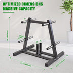 Weight Plate Tree Rack with 8 Pegs 2
