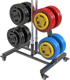 Weight Plate Tree Rack with 8 Pegs 2