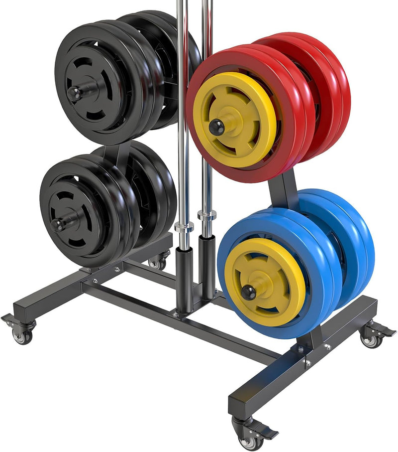Weight Plate Tree Rack with 8 Pegs 2