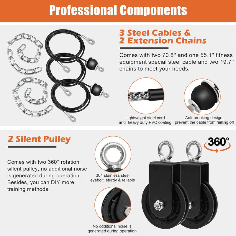 Weight Pulley System Gym Pro Home Cable