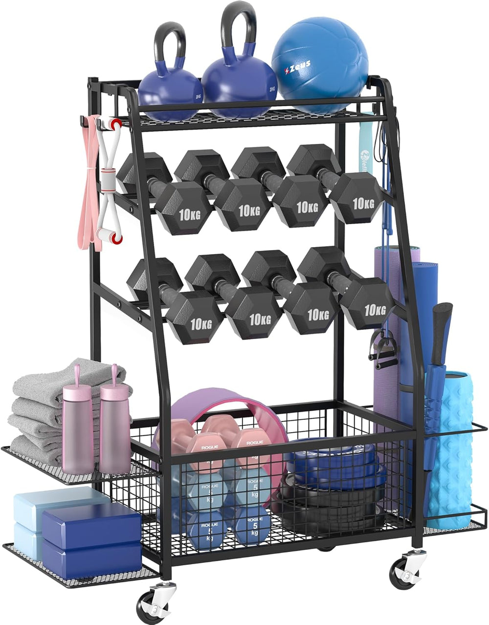 Weight Rack for Dumbbells Widened Home Gym Storage