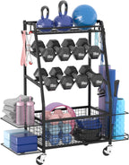 Weight Rack for Dumbbells Widened Home Gym Storage