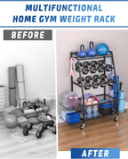 Weight Rack for Dumbbells Widened Home Gym Storage