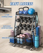 Weight Rack for Dumbbells Widened Home Gym Storage