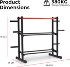 Weight Storage Rack Stand for Dumbbells Kettlebells Olympic