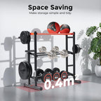 Weight Storage Rack Stand for Dumbbells Kettlebells Olympic