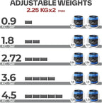 Weights Adjustable Set Wrist Strap 0.45KG 2.25KG Each